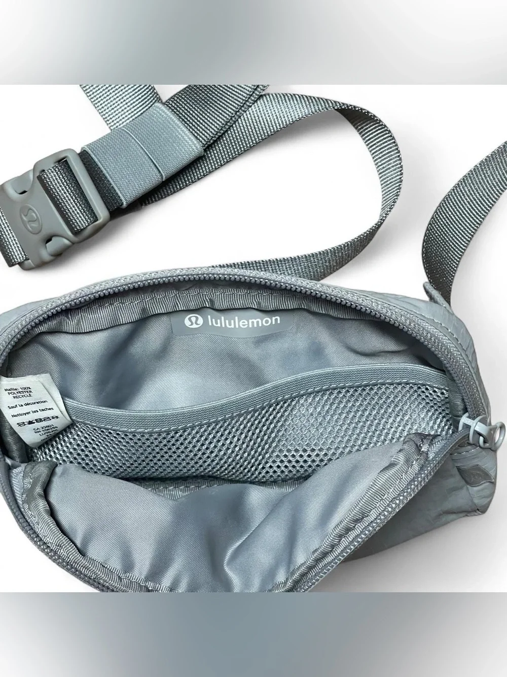 Lululemon Everywhere Mini Belt Bag Fanny Pack Gray Ripstop Adjustable